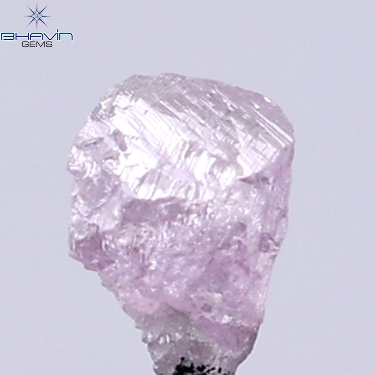 0.51 CT Natural Rough Diamond Pink Color Clarity I1 (5.18 MM)