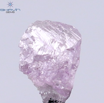 0.51 CT Natural Rough Diamond Pink Color Clarity I1 (5.18 MM)