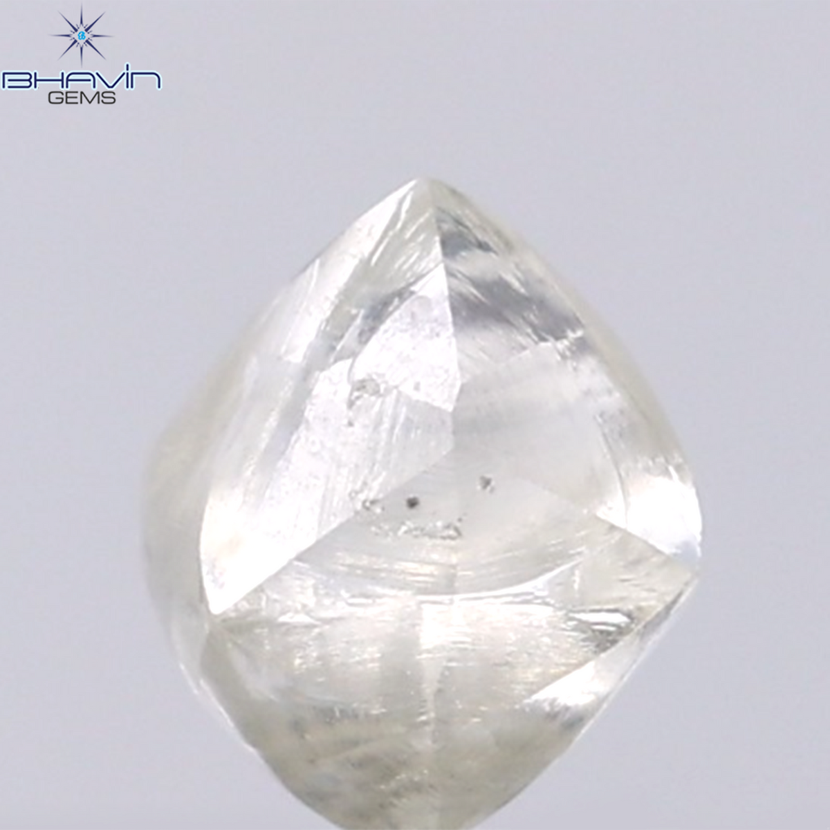 1.77 CT Natural Rough Diamond White Color Clarity VS (6.55 MM)