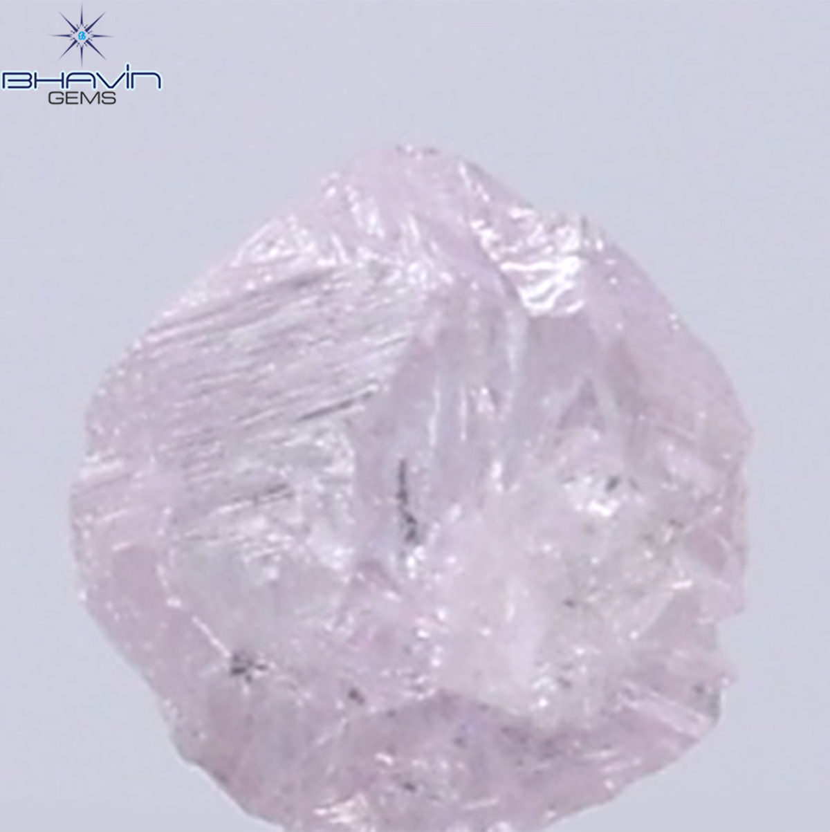 0.24 CT Natural Rough Diamond Pink Color Clarity I1 (3.36 MM)