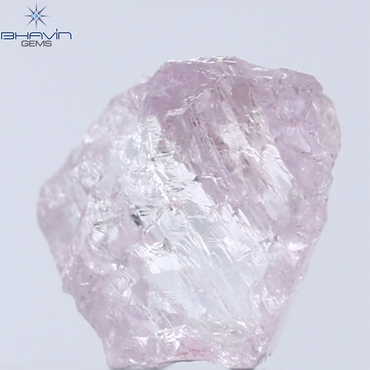 0.52 CT Rough Shape Natural Diamond Pink Color I1 Clarity (5.63 MM)