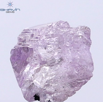 0.53 CT Natural Rough Diamond Pink Color Clarity I2 (5.51 MM)