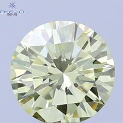 0.19 CT Natural Round Diamond Intense Yellow Color Clarity VS1 (3.83 MM)