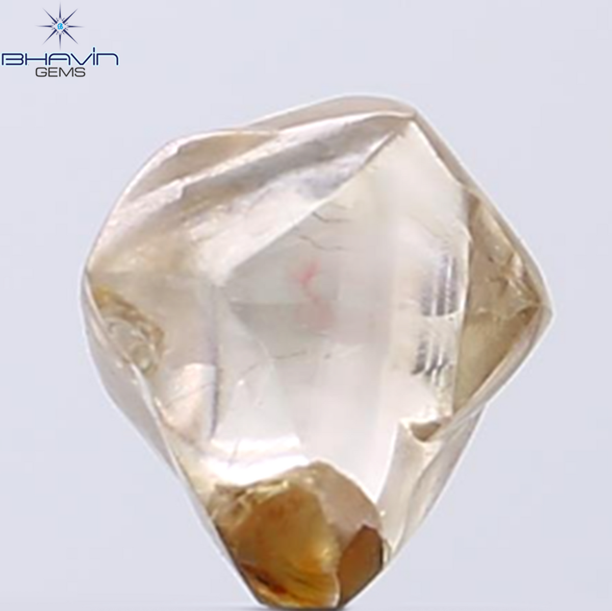 2.12 CT Natural Rough Diamond Brown Color Clarity VS (7.03 MM)