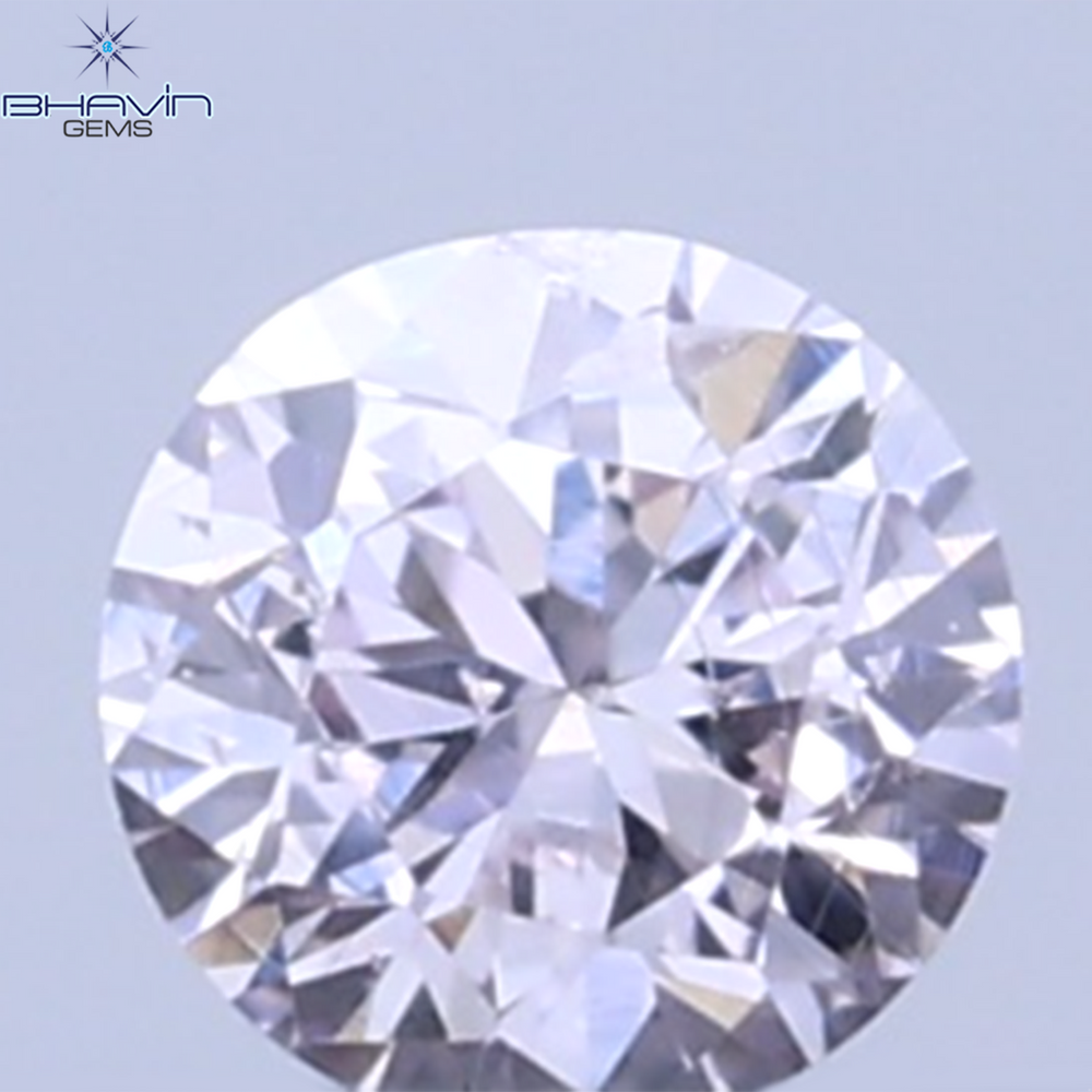 0.03 CT Natural Round Diamond Pink Color Clarity SI (1.90 MM)