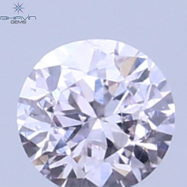 0.03 CT Natural Round Diamond Pink Color Clarity SI (1.90 MM)