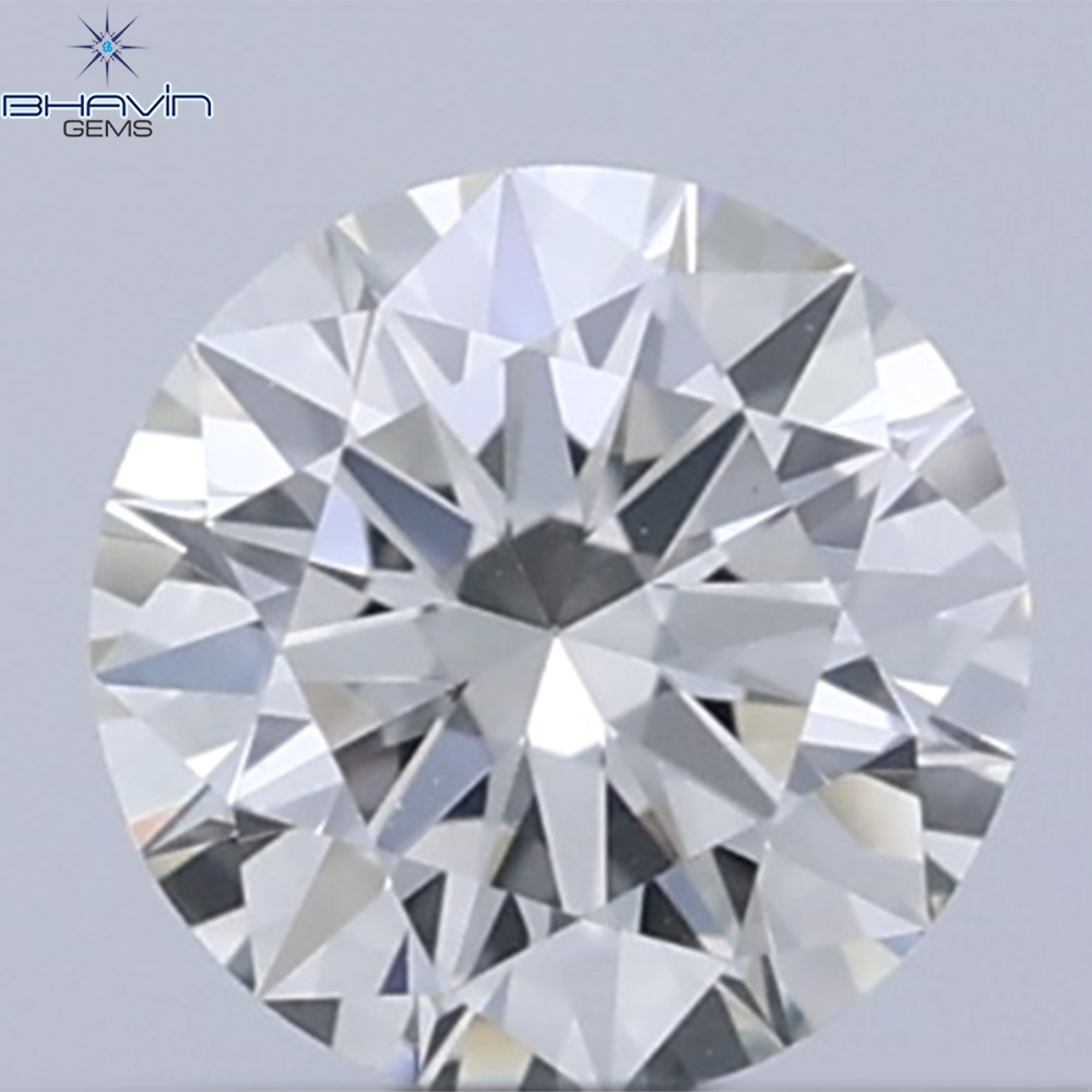 0.25 CT Natural Round Diamond White Milky Color Clarity VVS1 (4.14 MM)