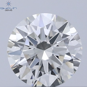 0.25 CT Natural Round Diamond White Milky Color Clarity VVS1 (4.14 MM)