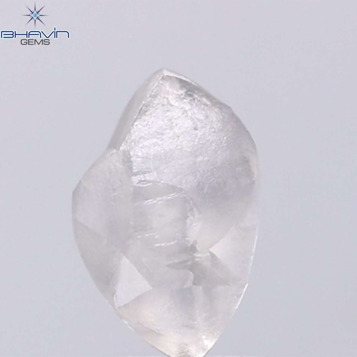 1.47 CT Natural Rough Diamond Grey Color Clarity VS (9.60 MM)
