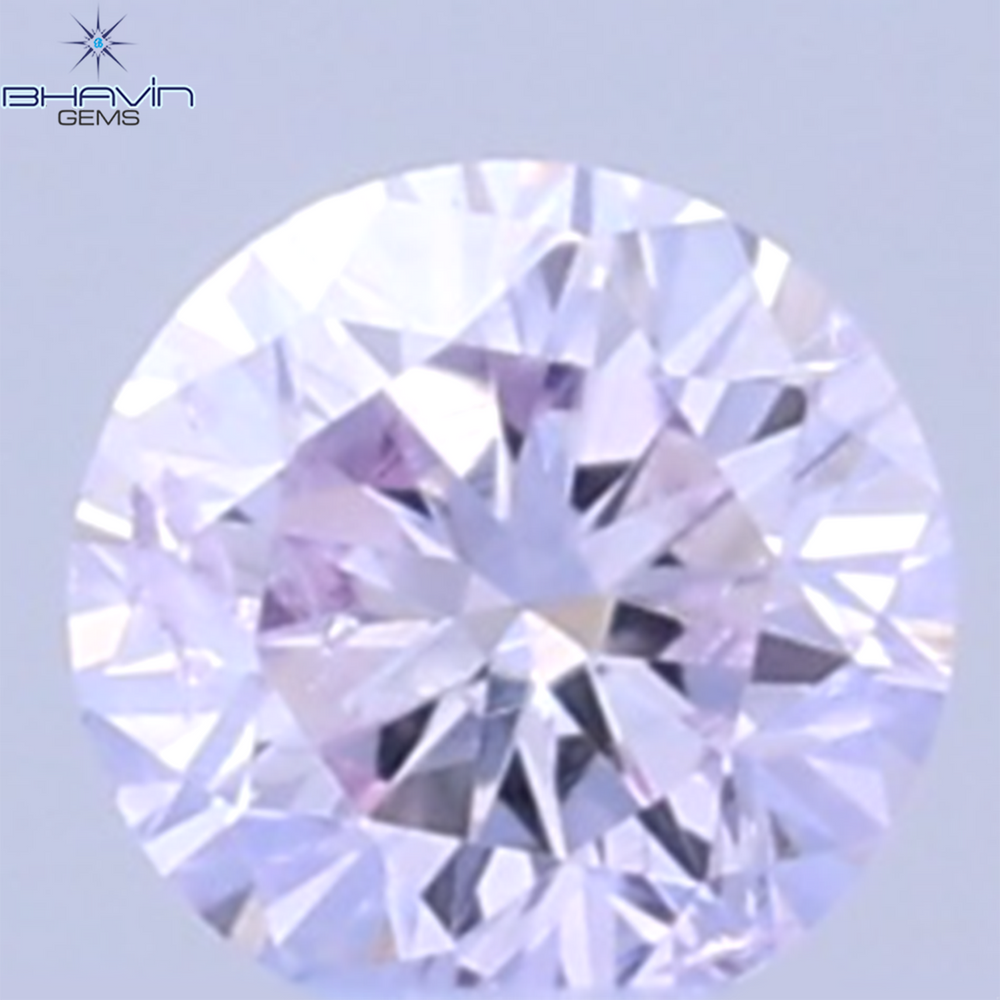 0.02 CT Natural Round Diamond Pink Color Clarity SI (1.6 MM)