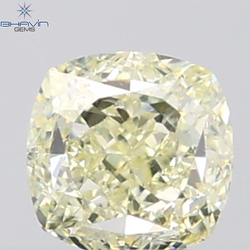 1.01 CT Cushion Diamond Natural Yellow Color SI1 Clarity (5.16 MM)