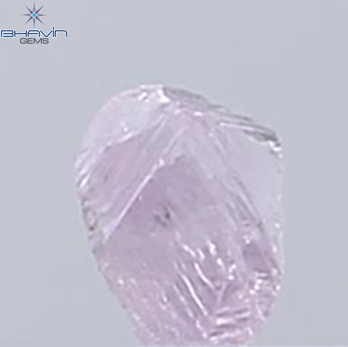 0.17 CT Natural Rough Diamond Pink Color Clarity VS (3.71 MM)