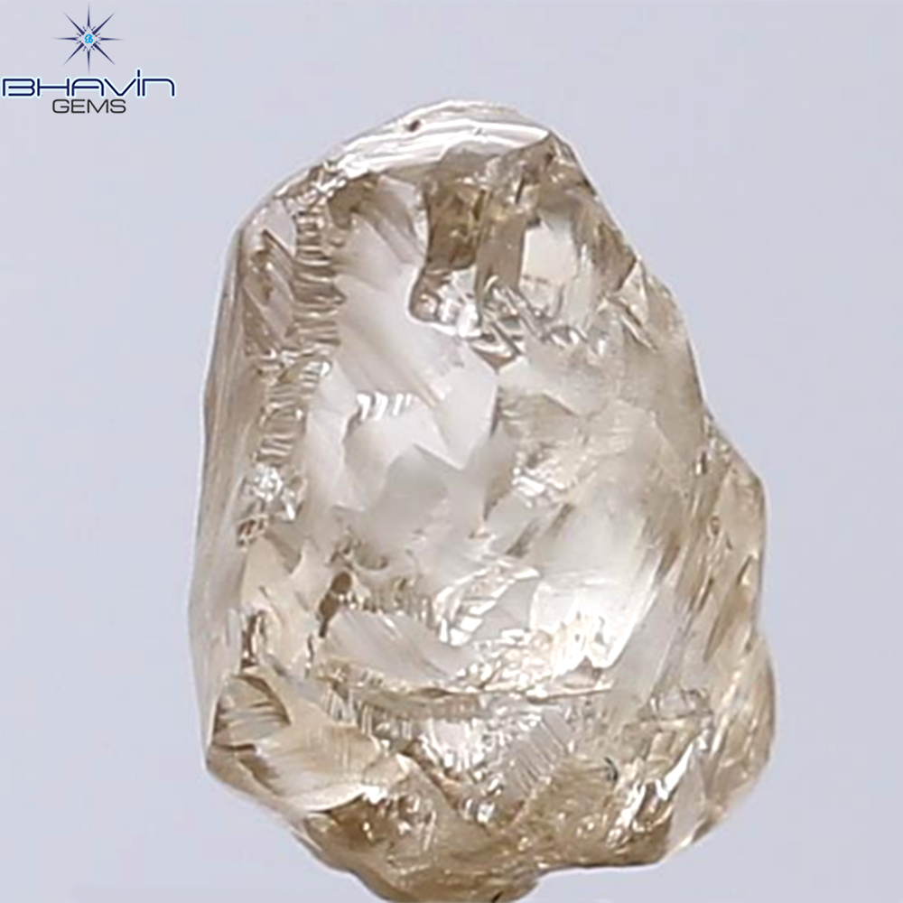 2.32 CT Rough Shape Natural Diamond Brown Color VS2 Clarity (8.40 MM)