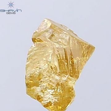0.66 CT Natural Rough Diamond Orange Color Clarity VS (6.71 MM)