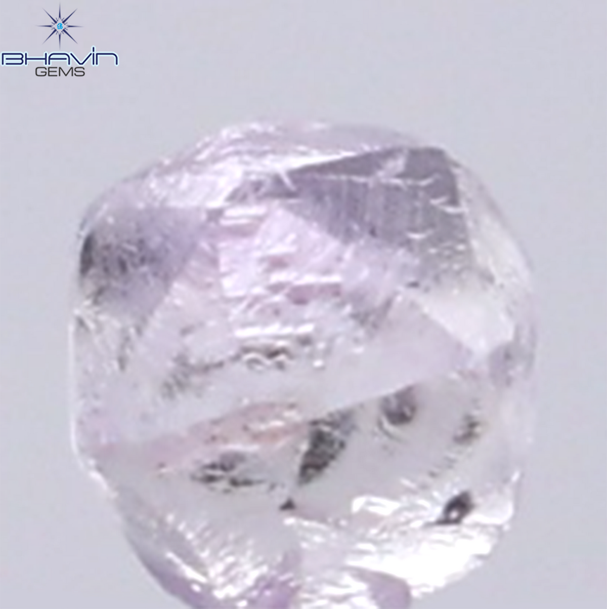 0.27 CT Natural Rough Diamond Pink Color Clarity SI (3.39 MM)
