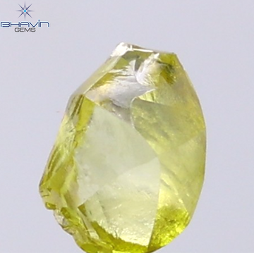 0.99 CT Natural Rough Diamond Enhanced Yellow Color Clarity VS (7.09 MM)