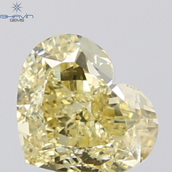 GIA認定 1.27 CT クッションダイヤモンド イエローカラー 天然ダイヤモンド VS1 クラリティ (5.97 MM)