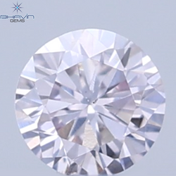 0.04 CT Natural Round Diamond Pink Color Clarity SI (2.00 MM)