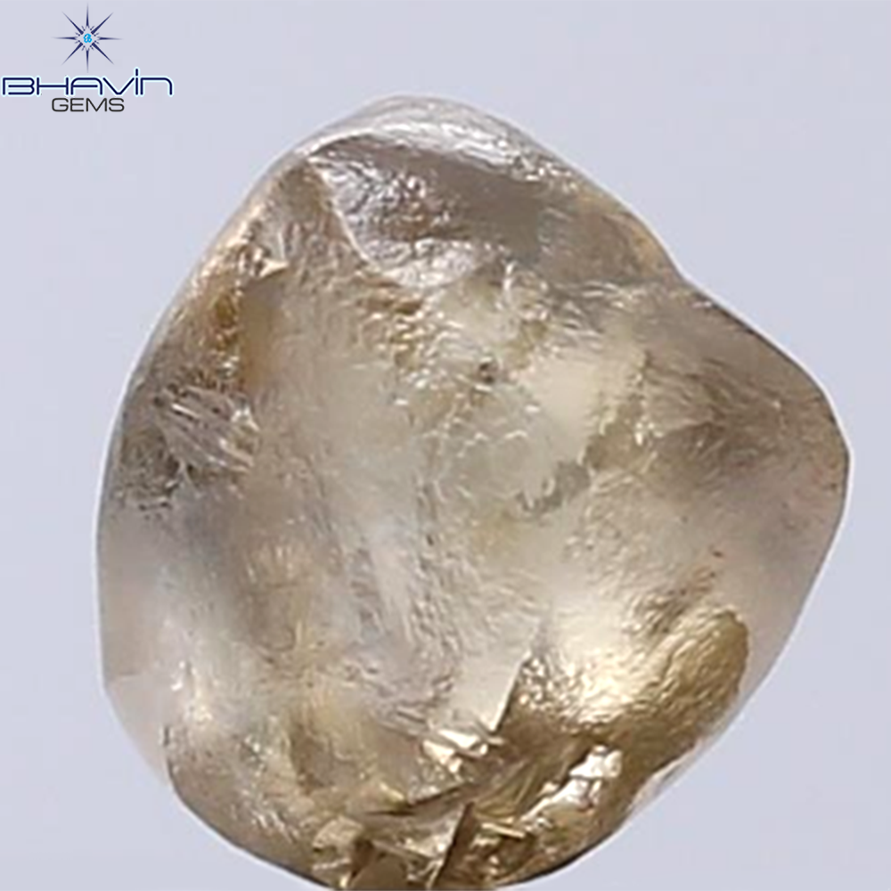 1.53 CT Rough Shape Natural Diamond Dark Brown Color SI2 Clarity (6.93 MM)