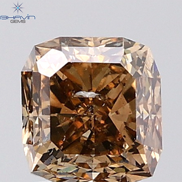 1.35 CT Cushion Diamond Natural Brown Color SI2 Clarity (5.65 MM)