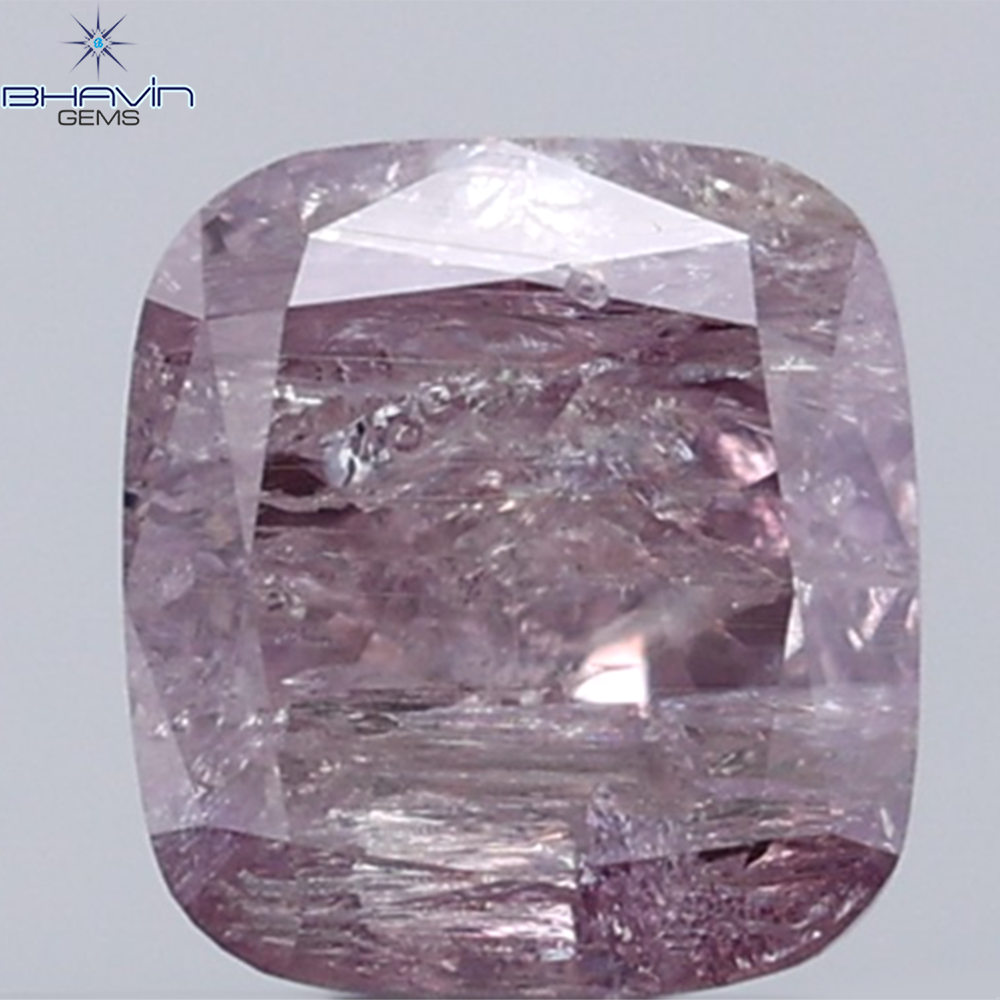 0.40 CT Radiant Diamond Natural Pink Color I3 Clarity (4.38 MM)