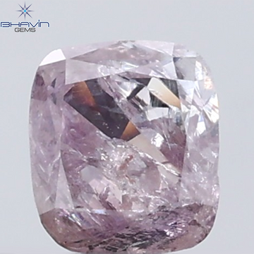 0.29 CT Cushion Diamond Natural Pink Color I3 Clarity (4.22 MM)