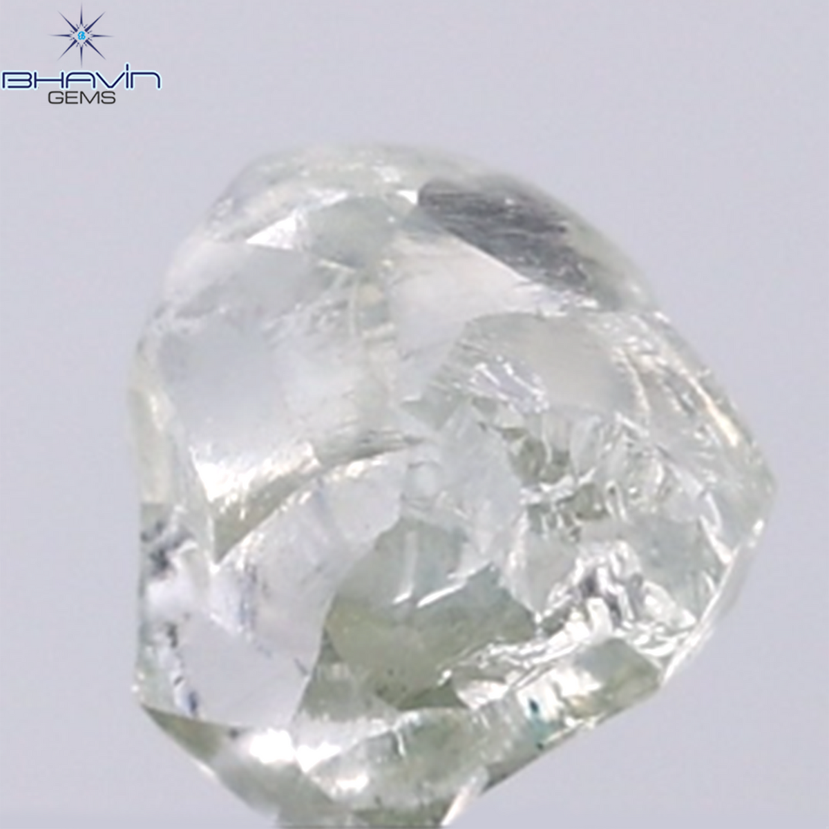 1.29 CT Natural Rough Diamond Green Color Clarity VS (6.33 MM)