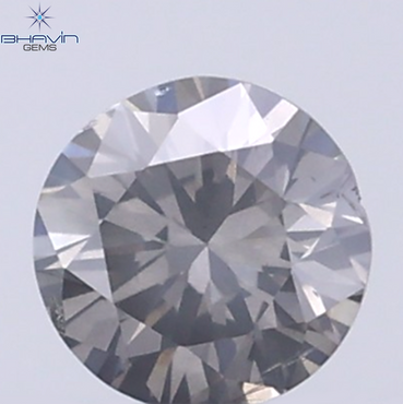 0.19 CT Natural Round Diamond Grey Color Clarity SI2 (3.71 MM)