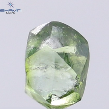 1.28 CT Natural Rough Diamond Enhanced Green Blue Color Clarity VS (6.48 MM)
