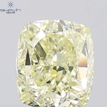 GIA認定 1.27 CT クッションダイヤモンド イエローカラー 天然ダイヤモンド VS1 クラリティ (5.97 MM)