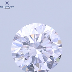 0.06 CT Natural Round Diamond Pink Color Clarity SI (2.4 MM)