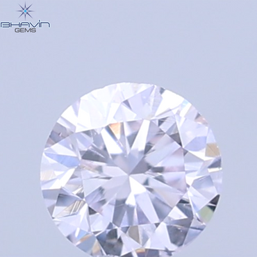 0.06 CT Natural Round Diamond Pink Color Clarity SI (2.4 MM)