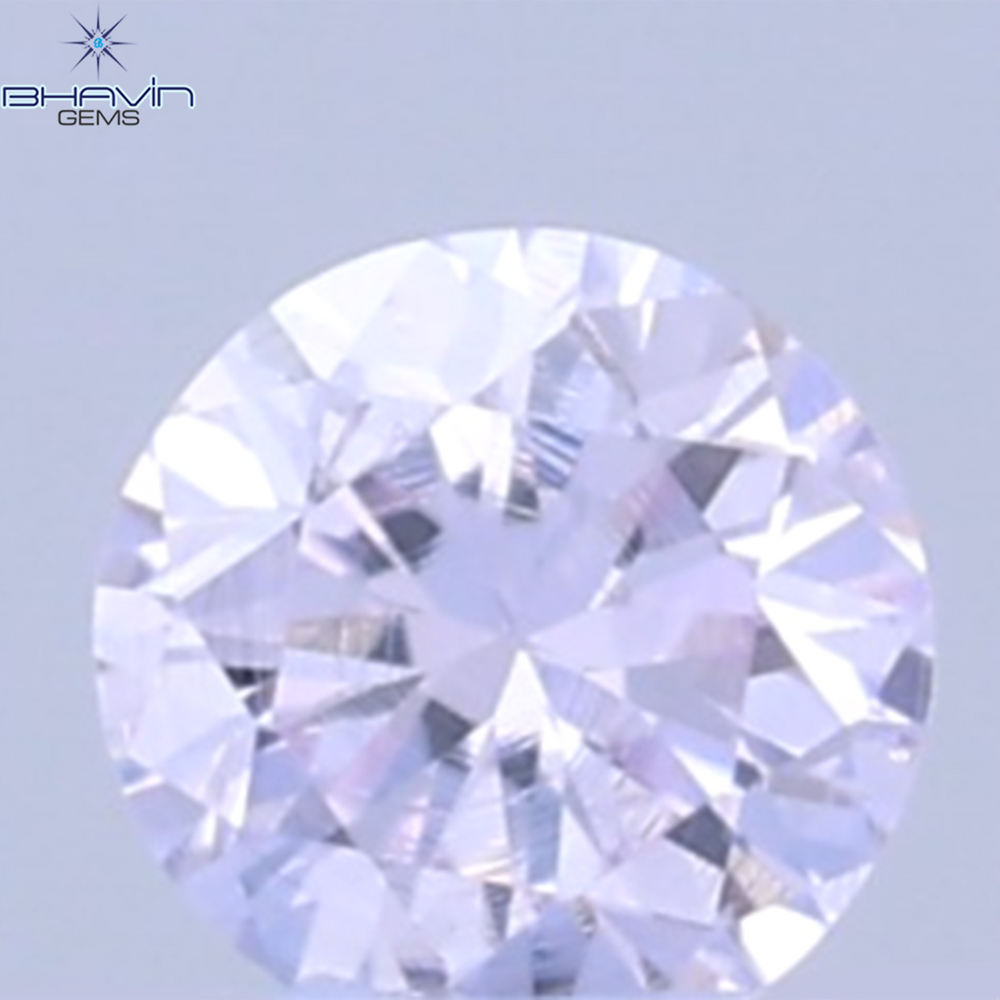 0.03 CT Natural Round Diamond Pink Color Clarity VS (1.90 MM)