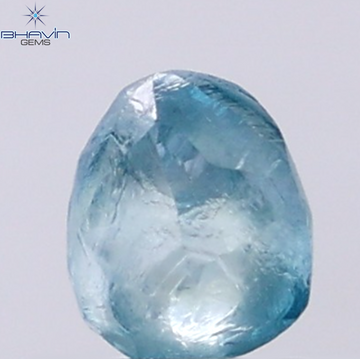 1.32 CT Natural Rough Diamond Enhanced Blue Color Clarity VS (5.45 MM)