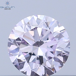 0.07 CT Natural Round Diamond Pink Color Clarity VS2 (2.6 MM)