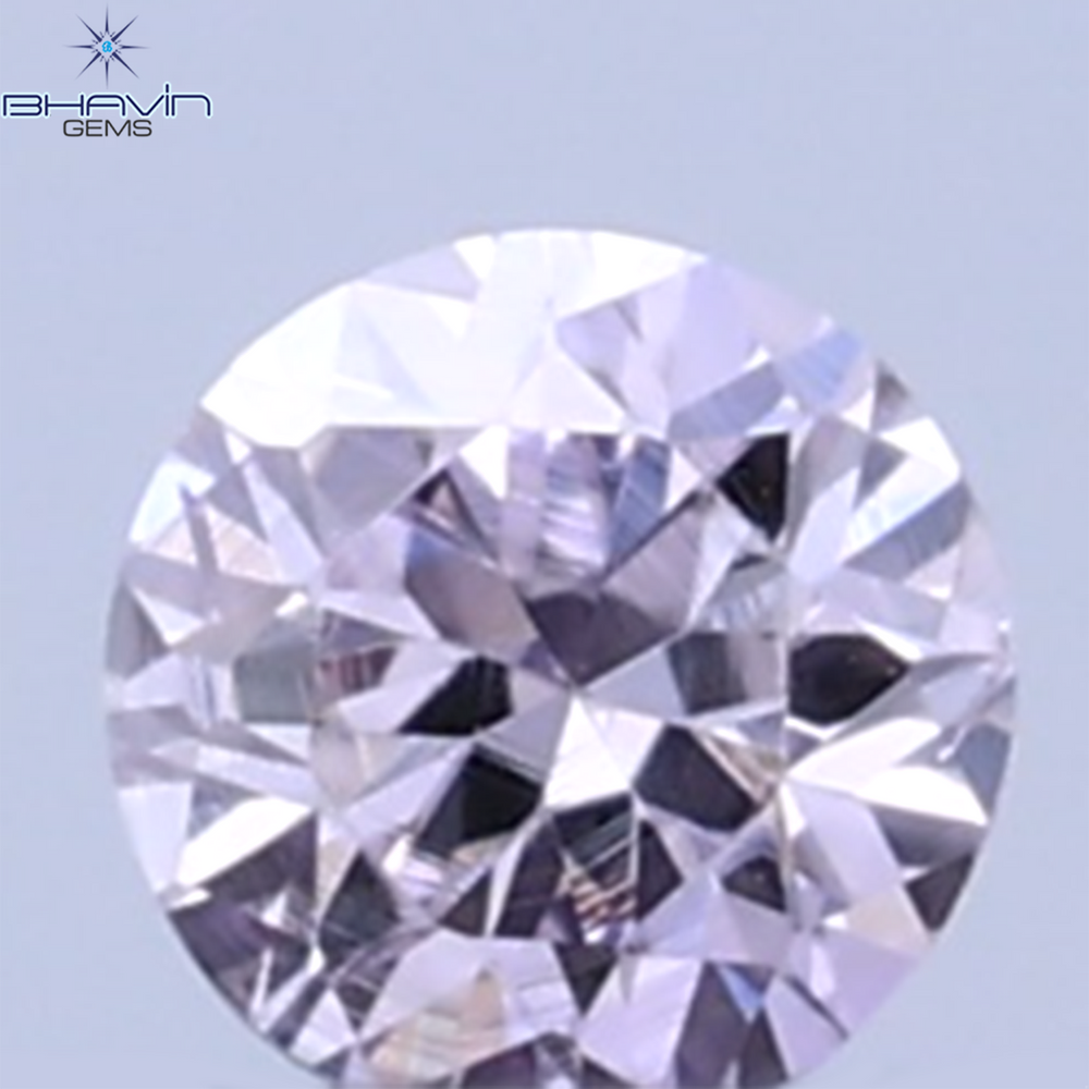 0.02 CT Natural Round Diamond Pink Color Clarity SI (1.60 MM)