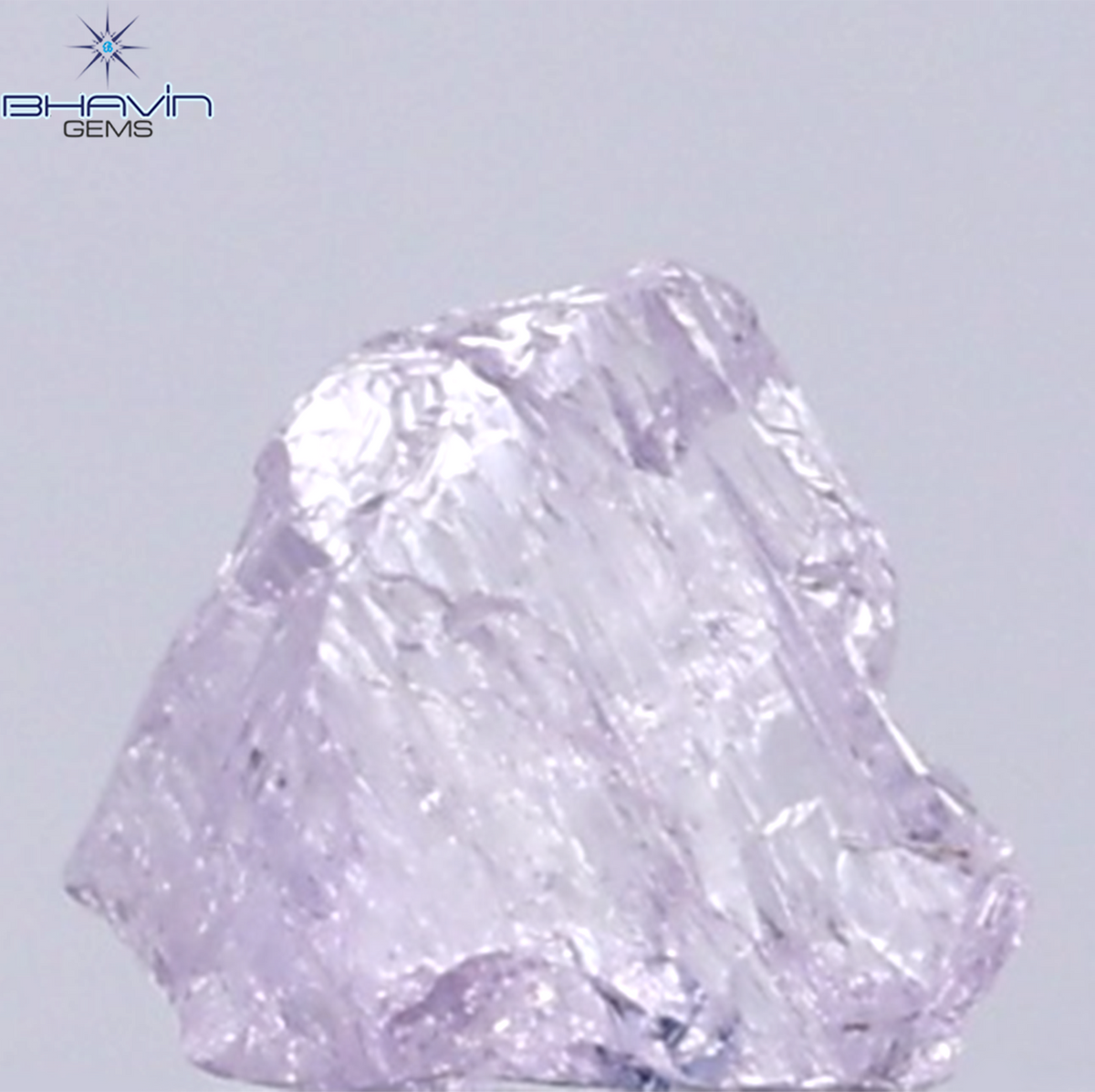 0.36 CT Natural Rough Diamond Pink Color Clarity VS (4.48 MM)