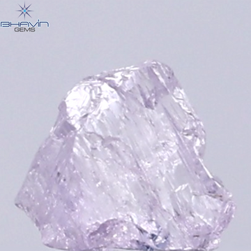 0.36 CT Natural Rough Diamond Pink Color Clarity VS (4.48 MM)