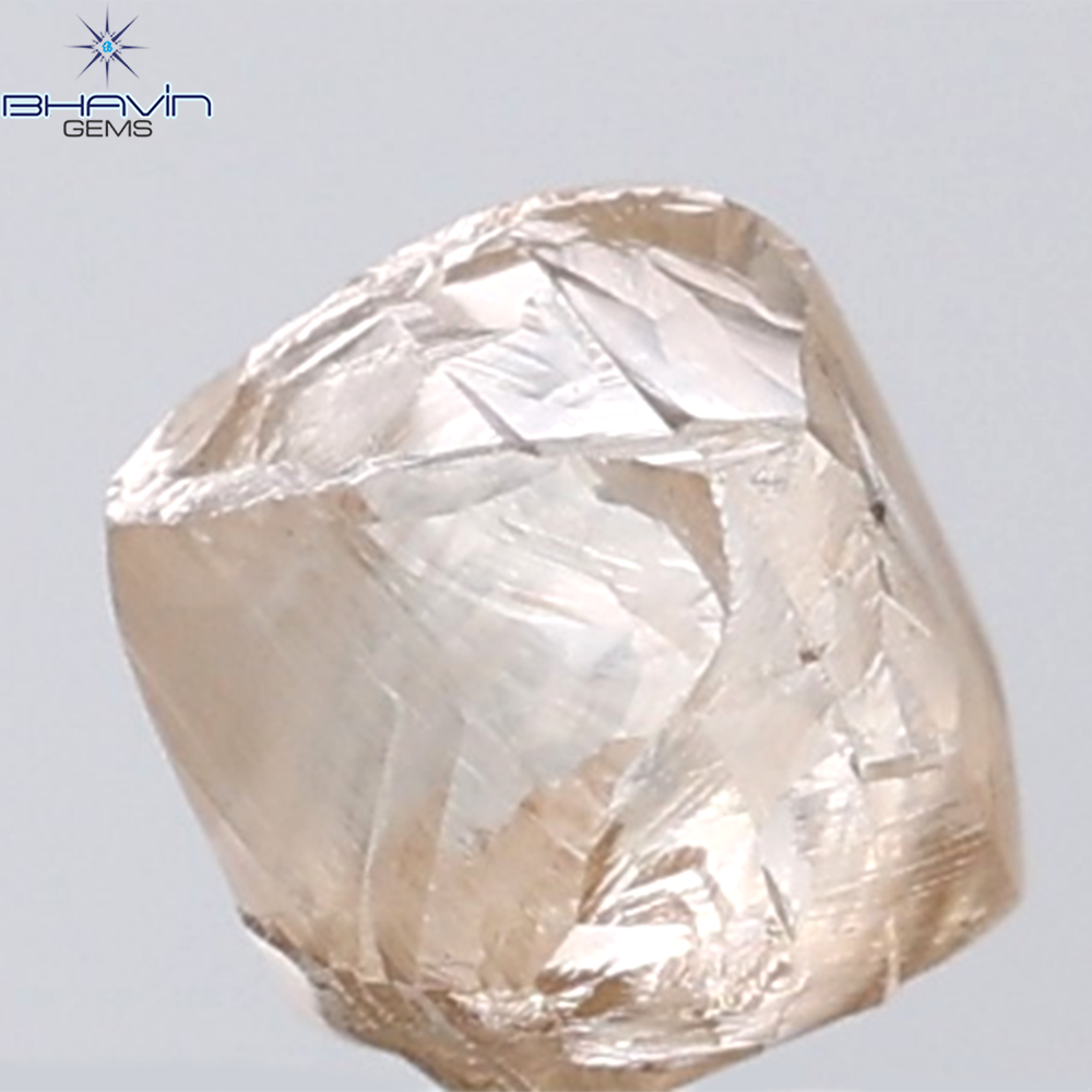 1.32 CT Rough Shape Natural Diamond Brown Color VS1 Clarity (6.23 MM)