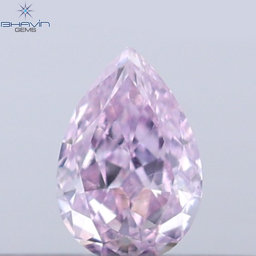 0.05 CT Pear Shape Natural Diamond Pink Color VS1 Clarity (3.10 MM)