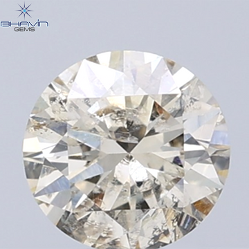 0.40 CT Natural Round Diamond Brown Color Clarity I1 (4.73 MM)
