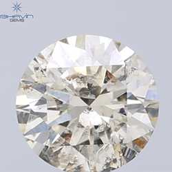 0.40 CT Natural Round Diamond Brown Color Clarity I1 (4.73 MM)