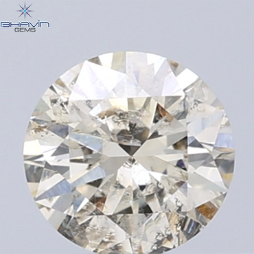 0.40 CT Natural Round Diamond Brown Color Clarity I1 (4.73 MM)