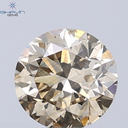 0.31 CT Natural Round Diamond Brown Color Clarity VS2 (4.26 MM)
