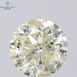 0.18 CT ラウンド ローズ カット シェイプ 天然ダイヤモンド ピンク色 I2 クラリティ (3.86 MM)