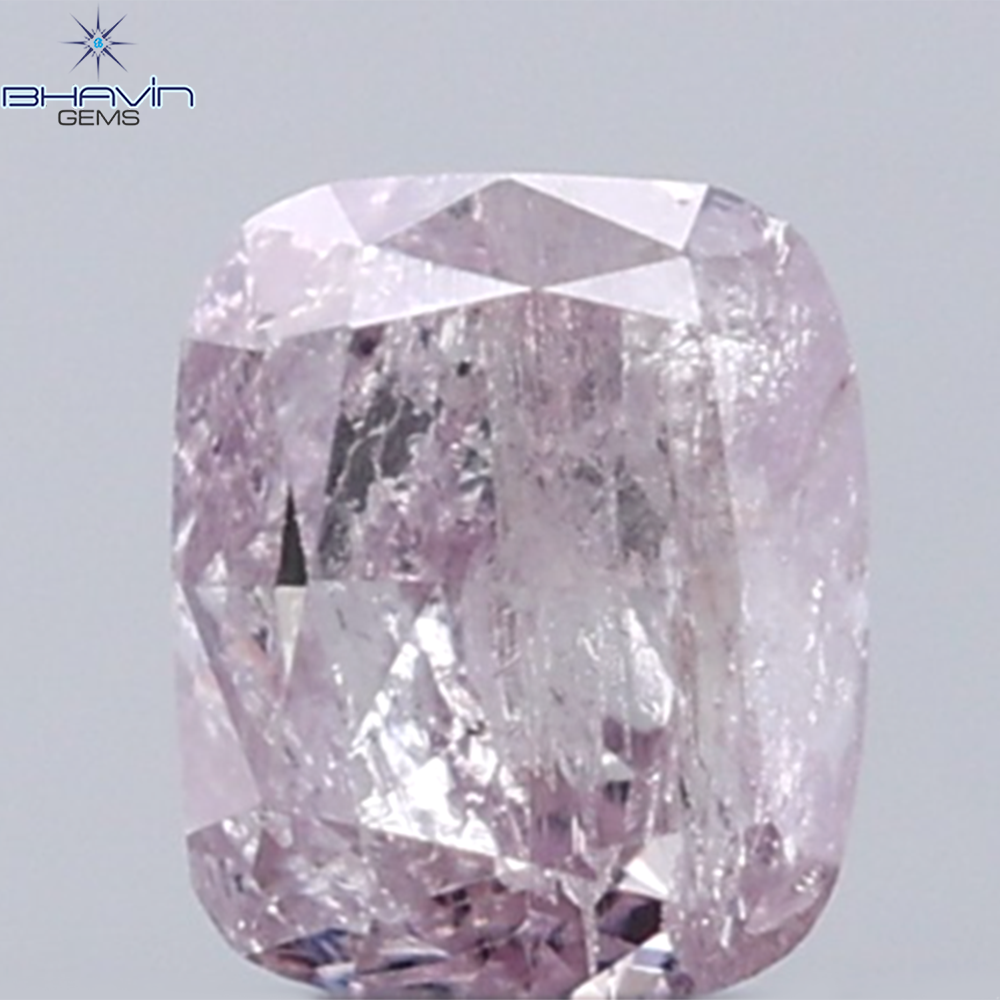 0.21 CT Cushion Diamond Natural Pink Color I3 Clarity (3.48 MM)