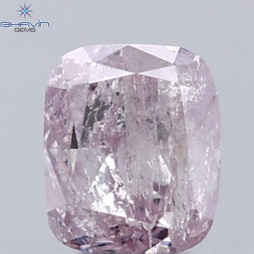 0.21 CT Cushion Diamond Natural Pink Color I3 Clarity (3.48 MM)