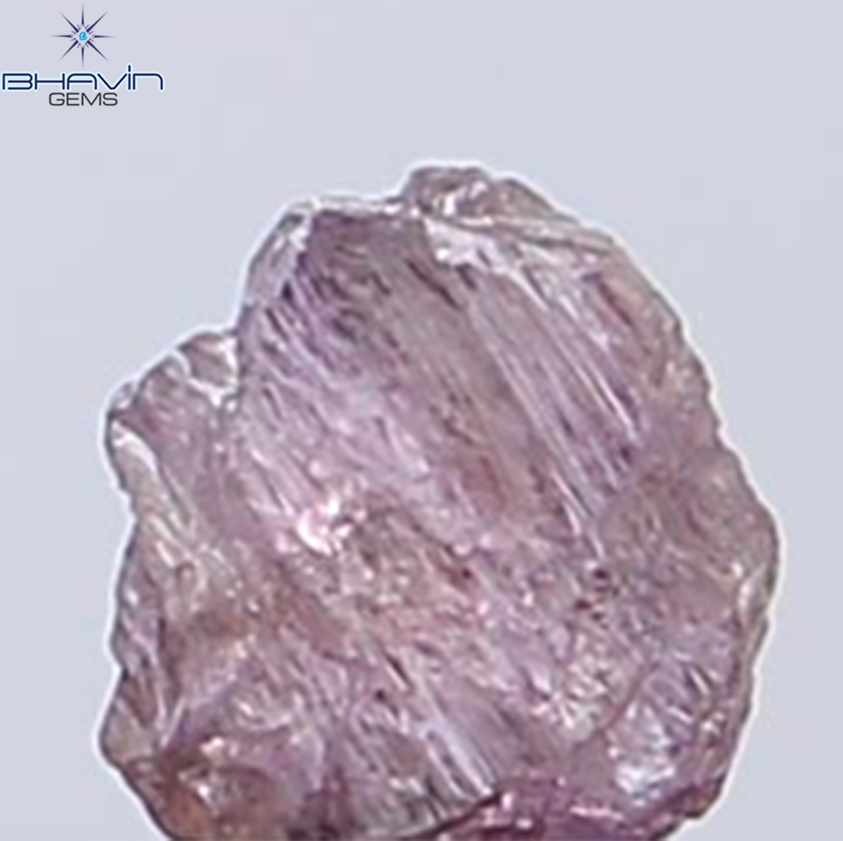 0.30 CT Natural Rough Diamond Pink Color Clarity SI (4.44 MM)
