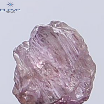 0.30 CT Natural Rough Diamond Pink Color Clarity SI (4.44 MM)
