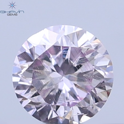 0.07 CT Natural Round Diamond Pink Color Clarity SI2 (2.6 MM)